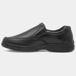 Rex Mens Black Slip On Shoe*Cushion Walk Sale