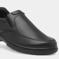 Rex Mens Black Slip On Shoe*Cushion Walk Sale