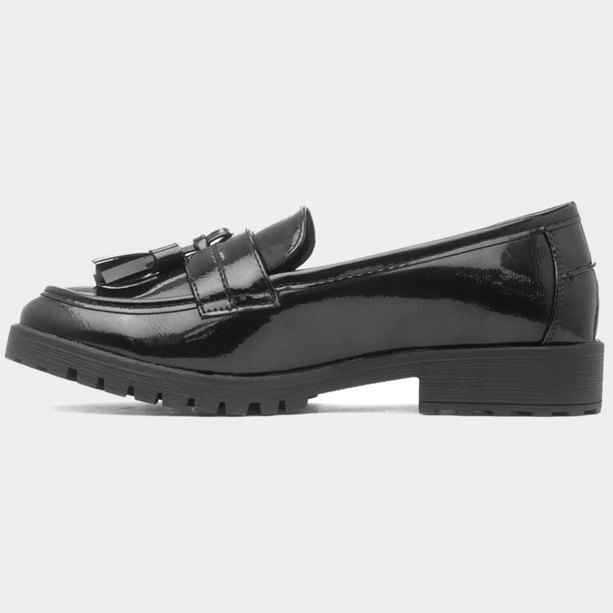 Rosie Womens Black Patent Loafer*Cushion Walk Fashion