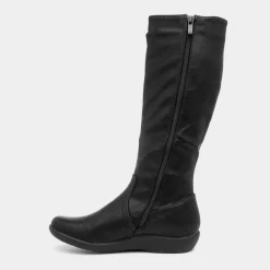 Sheri Womens Black Calf Boot*Cushion Walk Best