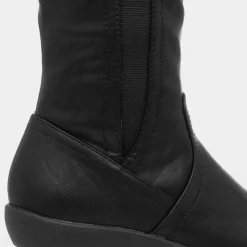Sheri Womens Black Calf Boot*Cushion Walk Best