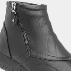 Stacey Womens Black Ankle Boots*Cushion Walk Online