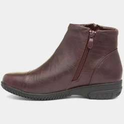 Stacey Womens Dark Red Ankle Boot*Cushion Walk Outlet