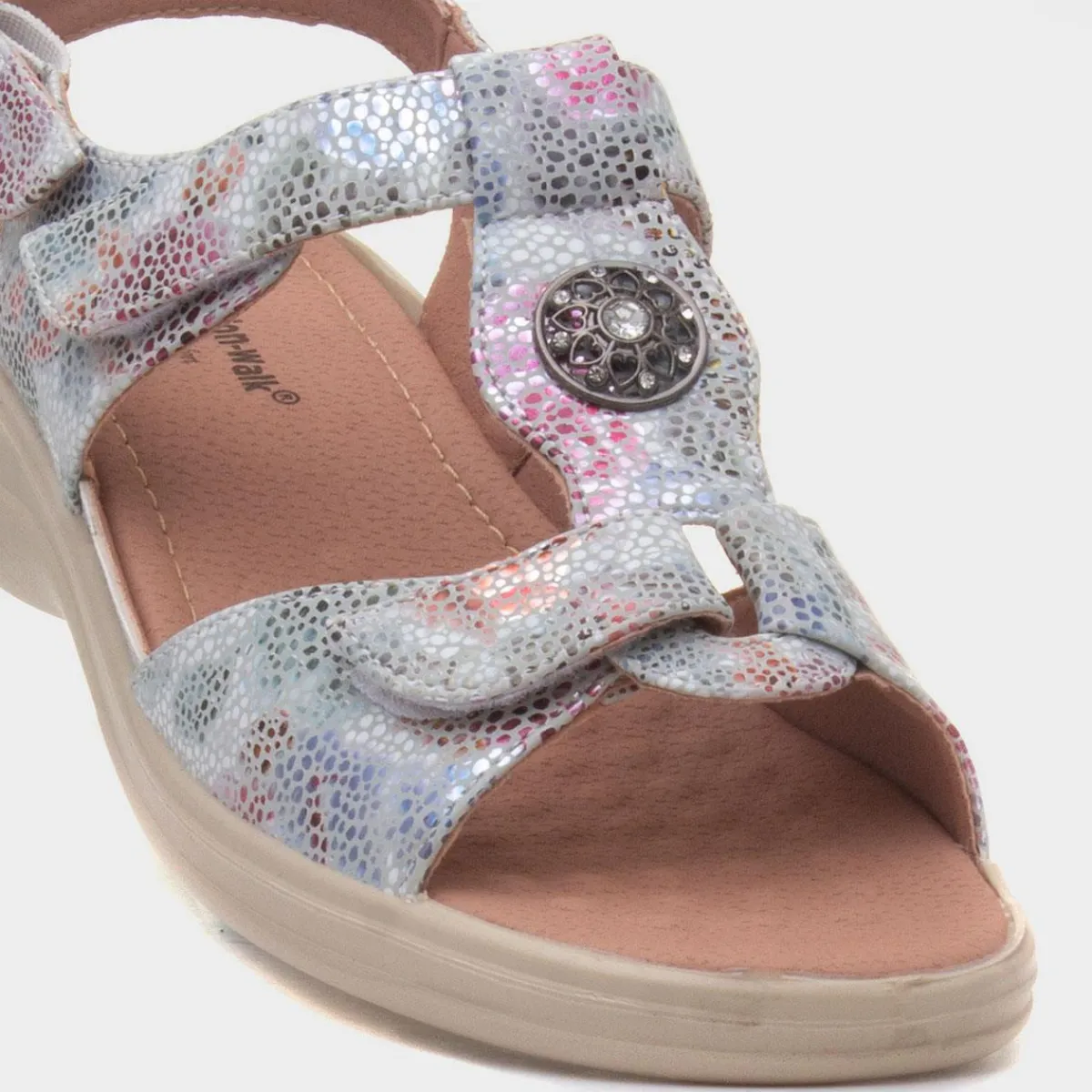 Star Womens Multi Wedge Sandal*Cushion Walk Hot