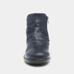 Stud Womens Navy Ankle Boots*Cushion Walk Sale