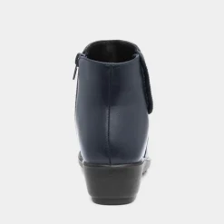 Stud Womens Navy Ankle Boots*Cushion Walk Sale