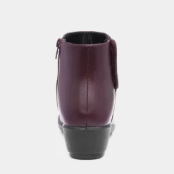 Stud Womens Bordeaux Ankle Boot*Cushion Walk Fashion