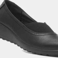 Suzie Womens Black Casual Wedge Shoe*Cushion Walk Outlet