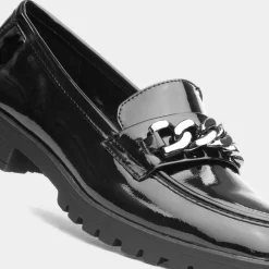 Tokyo Womens Black Shiny Loafer*Cushion Walk Discount