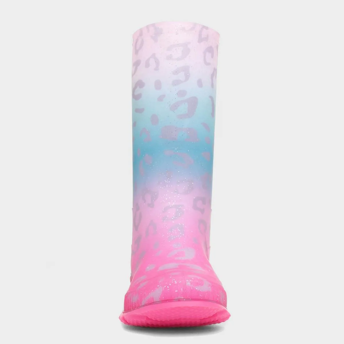 Dew Girl Multi Coloured Pastel Leopard Print Welly*shoezone Fashion