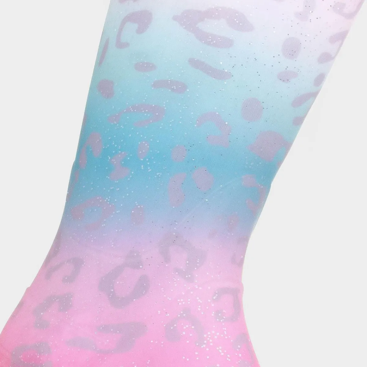 Dew Girl Multi Coloured Pastel Leopard Print Welly*shoezone Fashion