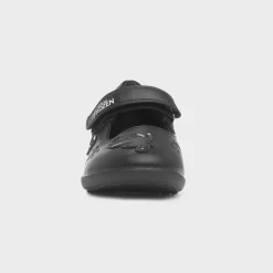 Girls Black Easy Fasten School Shoe*Disney Frozen Discount