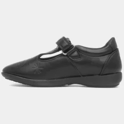 Girls Black T-Bar School Shoe*Disney Frozen Discount