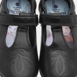 Girls Black T-Bar School Shoe*Disney Frozen Discount