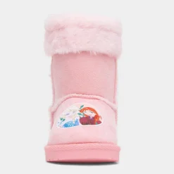 Kids Pink Faux Fur Ankle Boot*Disney Frozen New