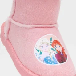 Kids Pink Faux Fur Ankle Boot*Disney Frozen New