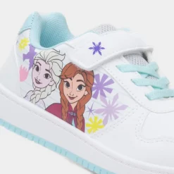 Kids White Easy Fasten Trainer*Disney Frozen Discount