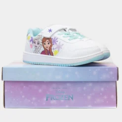 Kids White Easy Fasten Trainer*Disney Frozen Discount