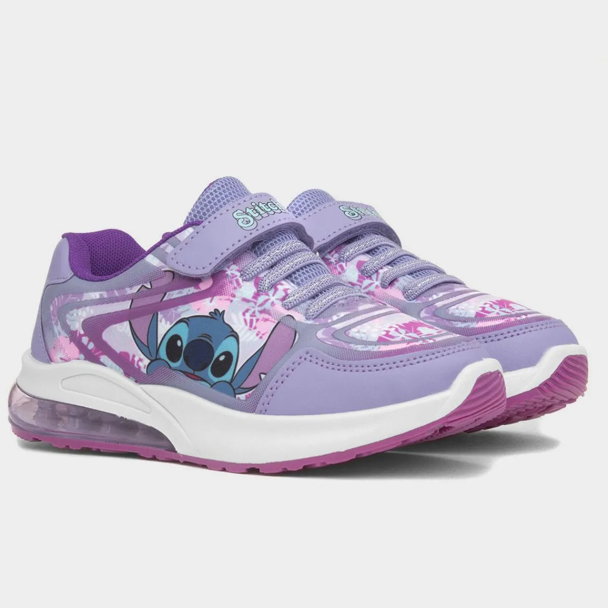 Alana Kids Purple Light Up Trainer*Disney Stitch Best
