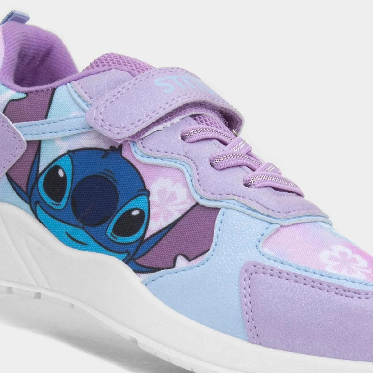 Nola Kids Purple Glitter Trainer*Disney Stitch Fashion
