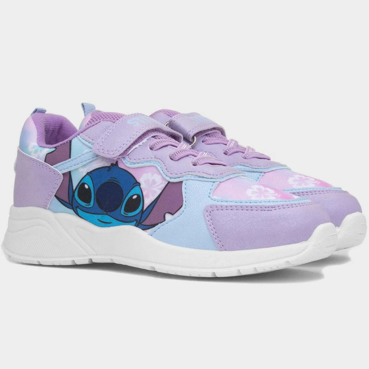 Nola Kids Purple Glitter Trainer*Disney Stitch Fashion