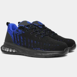 EarthWorks Cement Mens & Blue Safety Trainer*EarthWorks Safety Discount