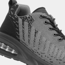 EarthWorks Cement Mens & Black Safety Trainer*EarthWorks Safety Fashion