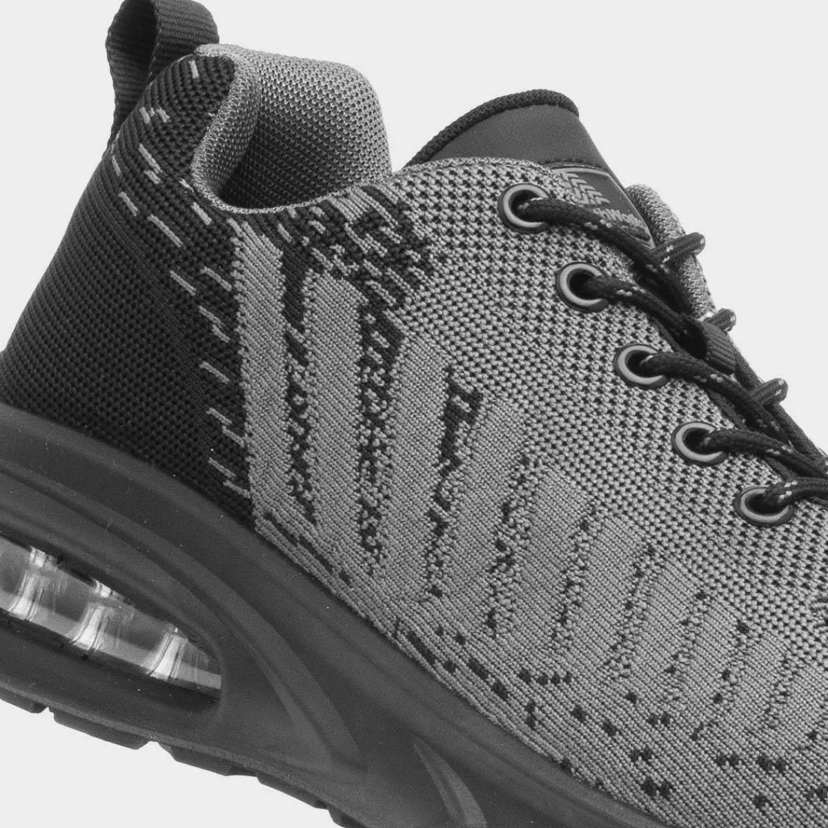EarthWorks Cement Mens & Black Safety Trainer*EarthWorks Safety Fashion