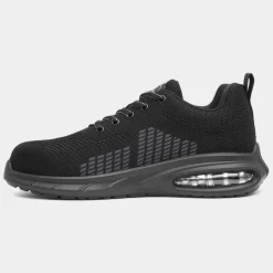 EarthWorks Gavel Unisex Black Knit Safety Trainer*EarthWorks Safety Discount