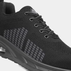 EarthWorks Gavel Unisex Black Knit Safety Trainer*EarthWorks Safety Discount