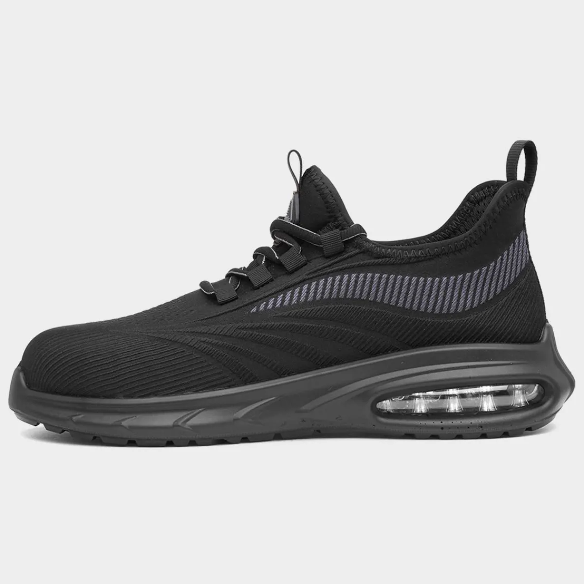 EarthWorks Router Mens Black Safety Trainer*EarthWorks Safety Clearance