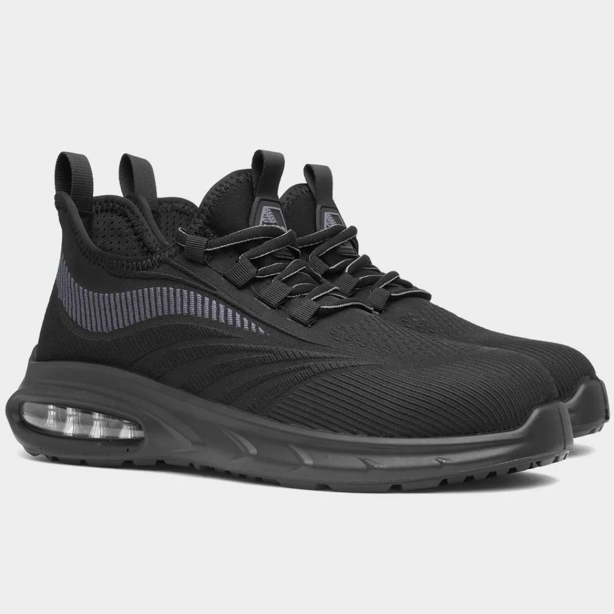 EarthWorks Router Mens Black Safety Trainer*EarthWorks Safety Clearance