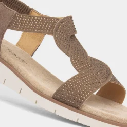 Hyacinth Womens Brown Sandals*Fleet & Foster Best