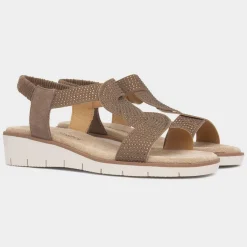 Hyacinth Womens Brown Sandals*Fleet & Foster Best