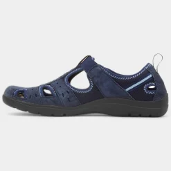Cleveland Womens Navy Easy Fasten Shoe*Free Spirit Best