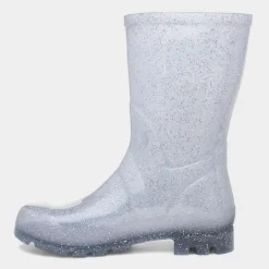 Frost Womens Silver Glitter Welly*shoezone Fashion