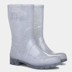 Frost Womens Silver Glitter Welly*shoezone Fashion