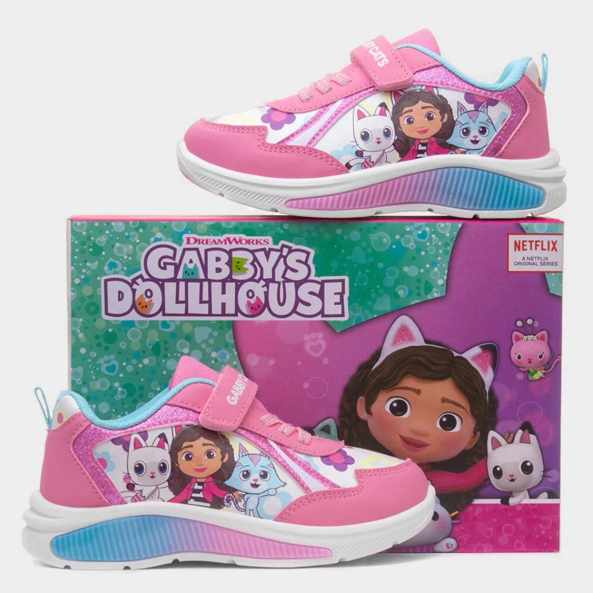 Kids Multi Light Up Trainer*Gabby's Dollhouse New