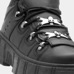 Char Womens Black Chunky Trainer*Heart Clearance