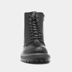 Marissa Womens Black Lace Up Boot*Heart Discount