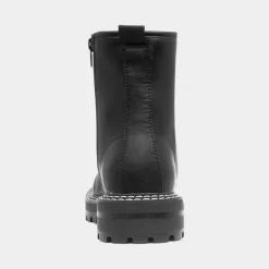 Marissa Womens Black Lace Up Boot*Heart Discount