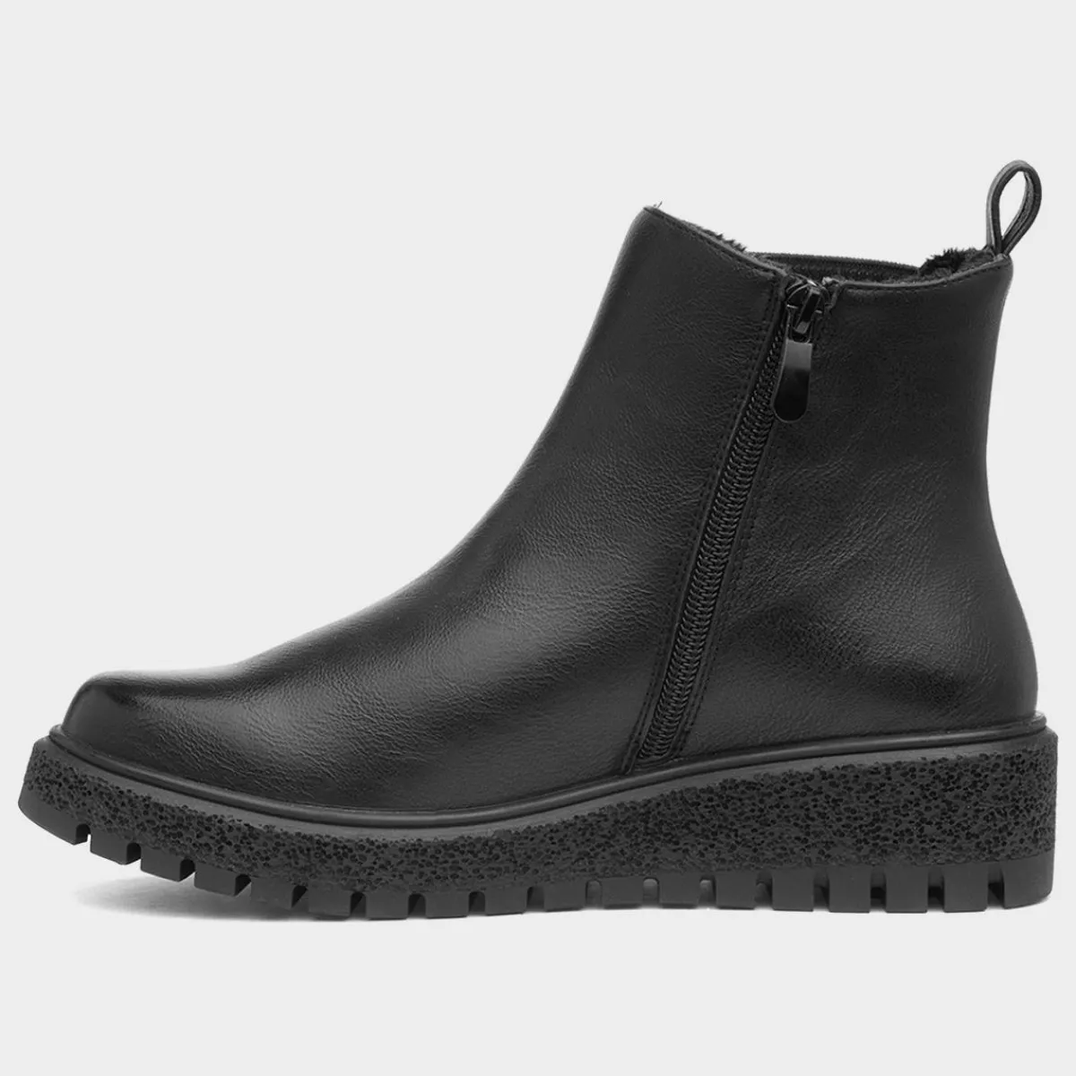 Adella Womens Black Wedge Boot*Heavenly Feet Sale