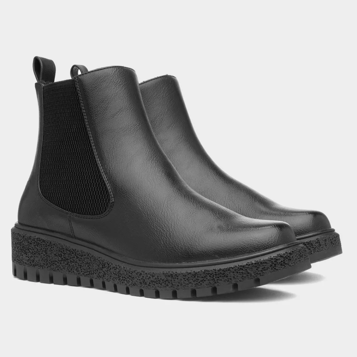 Adella Womens Black Wedge Boot*Heavenly Feet Sale