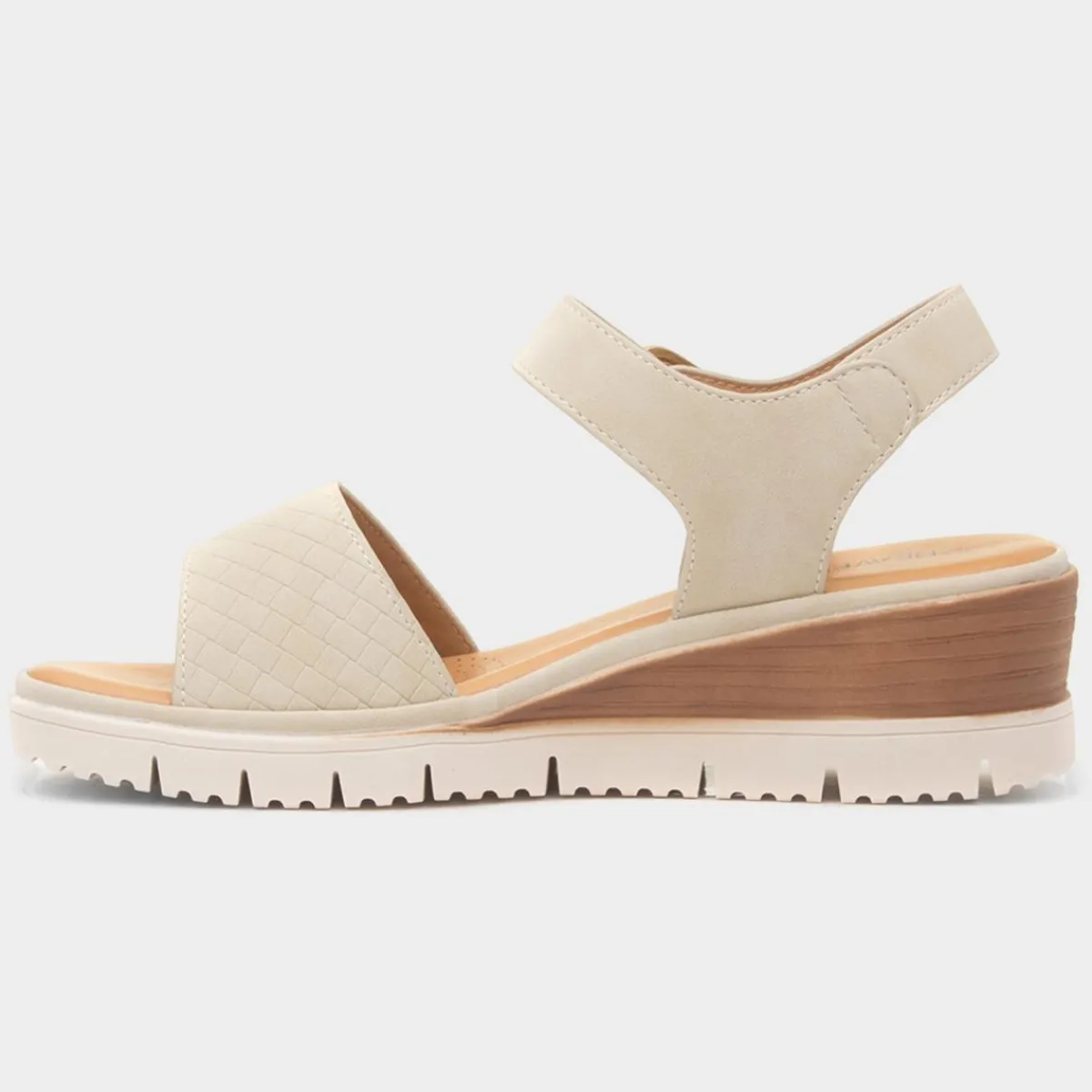 Amberley Stone Womens Wedge Sandal*Heavenly Feet Fashion