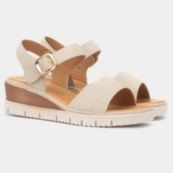 Amberley Stone Womens Wedge Sandal*Heavenly Feet Fashion