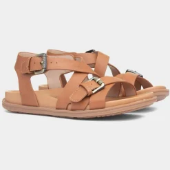 Apollo Womens Tan Sandal*Heavenly Feet Discount
