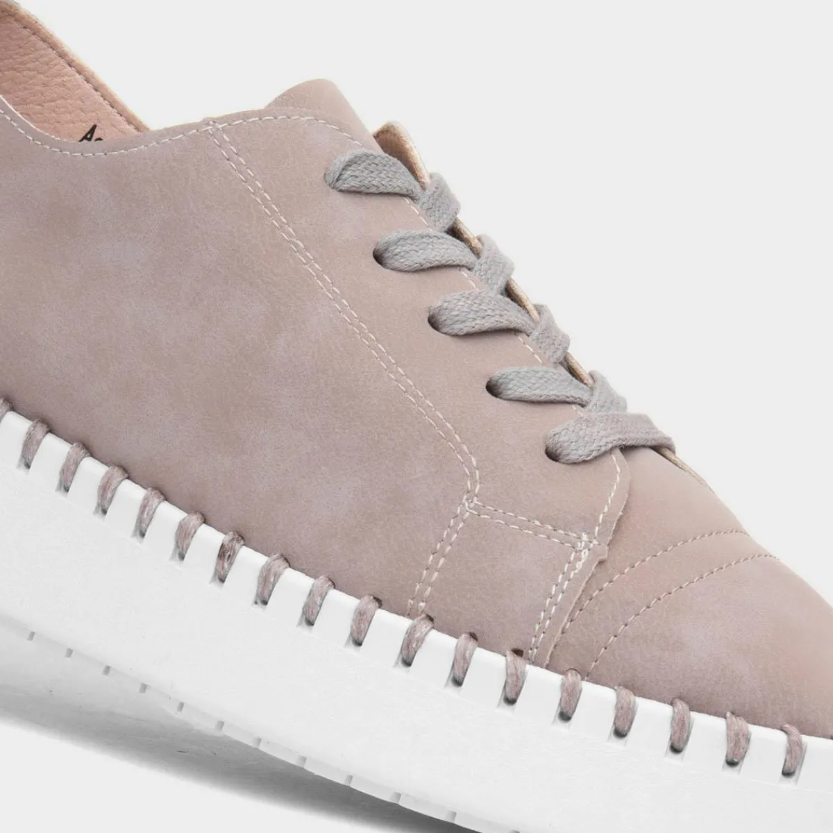 Astrid Womens Taupe Casual Shoe*Heavenly Feet Fashion