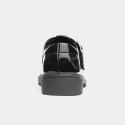 Blossom Girls Black T-Bar Shoe*Heavenly Feet Discount