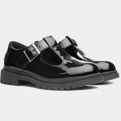 Blossom Girls Black T-Bar Shoe*Heavenly Feet Discount