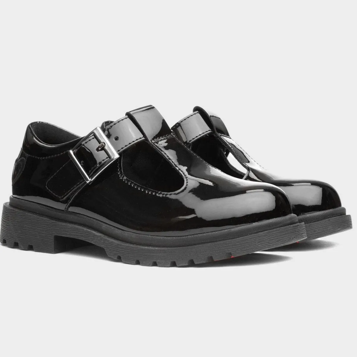 Blossom Girls Black T-Bar Shoe*Heavenly Feet Discount